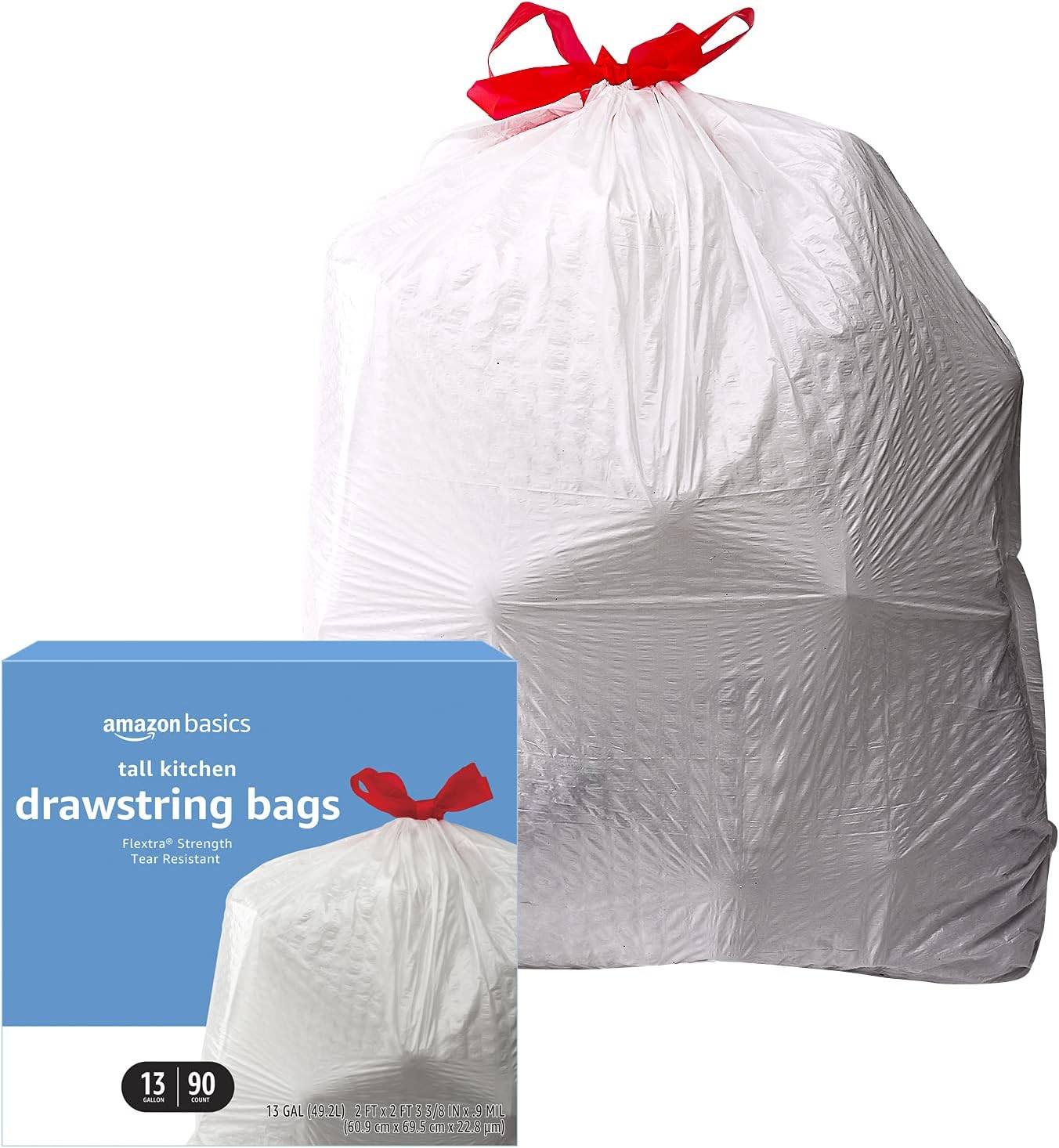 Elevate Your Kitchen Experience with Amazon Basics Flextra Kitchen Drawstring Bags!