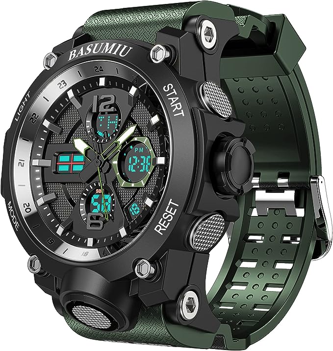 Elevate Your Style and Functionality with the BASUMIU Waterproof Electronic Tactical Watch